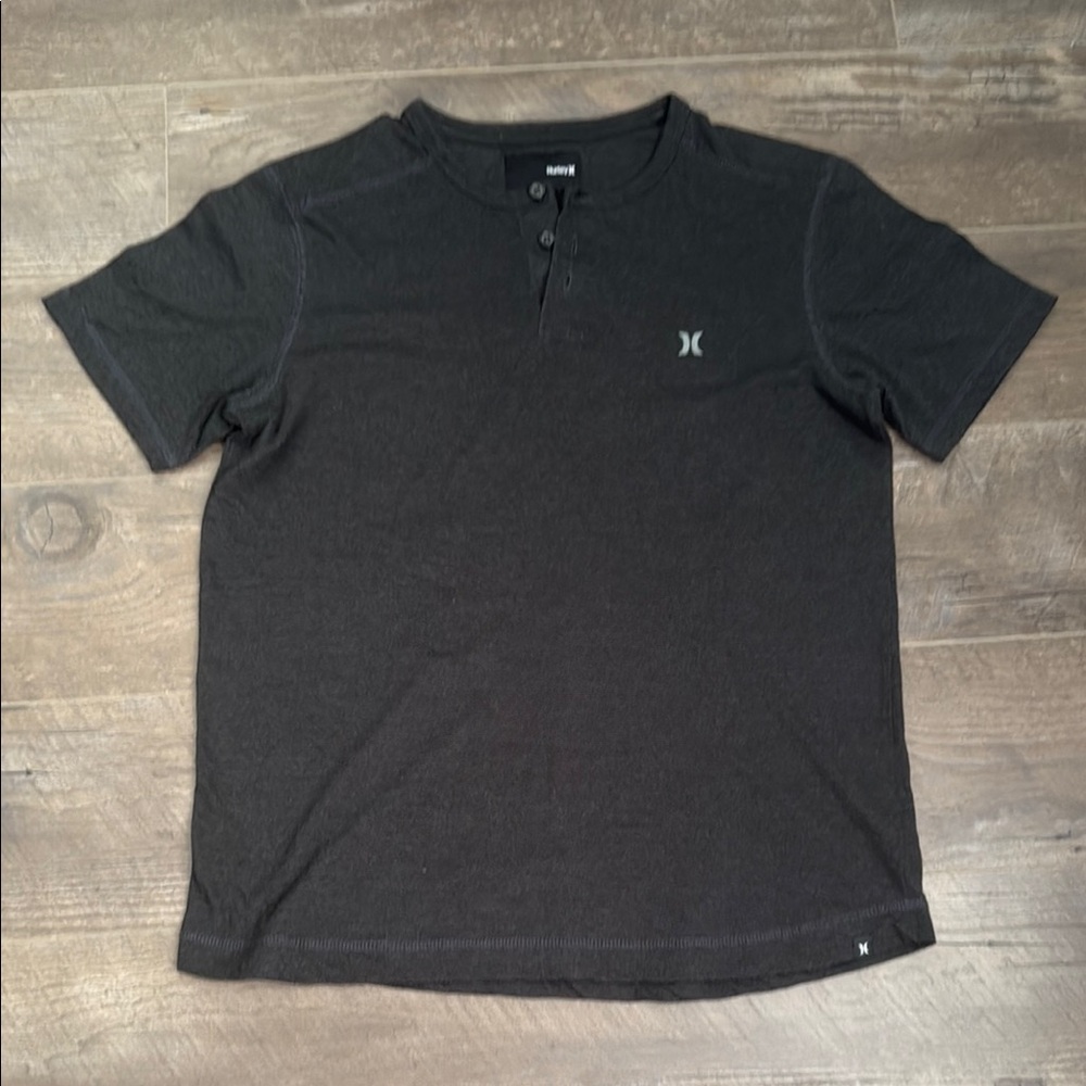 Hurley Black Short Sleeve Tee Classic Crew Neck